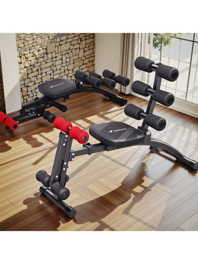 MERACH Ab Machine, Multi-Functional Adjustable Ab Trainer & Exercise Equipment, Ab Workout Bench for Home Gym Fitness, Sit-Up Machine for Abdominal Training, and Full Body Exercise Chair