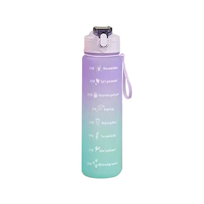 900Ml Water Bottle Motivational Sport Water Bottle Leakproof Drinking Bottles Outdoor Sports Travel Kettle Drinking Water Bottle