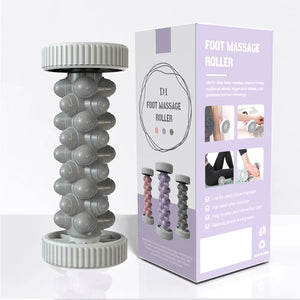 Foot Massage Roller Ergonomic Yoga Plantar Foot Roller Multifunctional Reflexology Foot Massager for Deep Tissue Muscle Massage