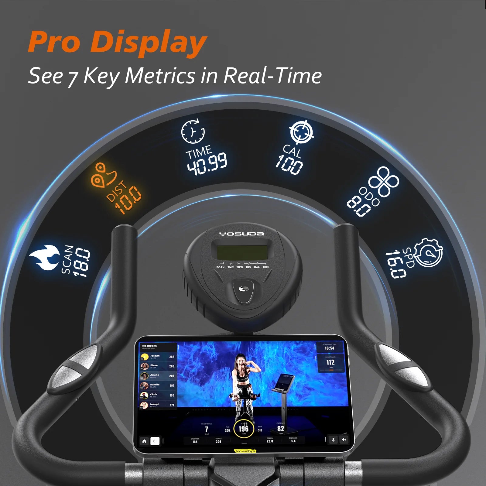 Exercise Bike Stationary Indoor Cycling Bike for Home 330 Lbs Weight Capacity, Comfortable Seat Cushion and LCD Monitor