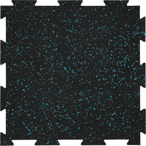Genaflex Lite Rubber 8Mm Interlocking Tiles for Gym Flooring, Exercise Equipment, Exercise Areas - 20" X 20"